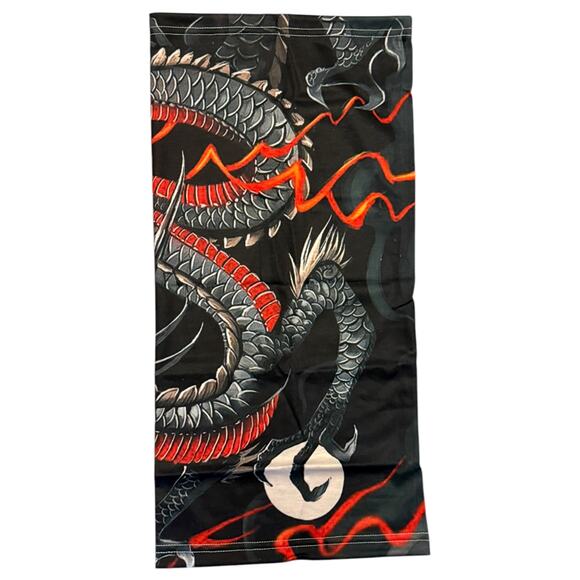 Gray & Red Dragon Face Mask Balaclava NEW - Picture 2 of 3